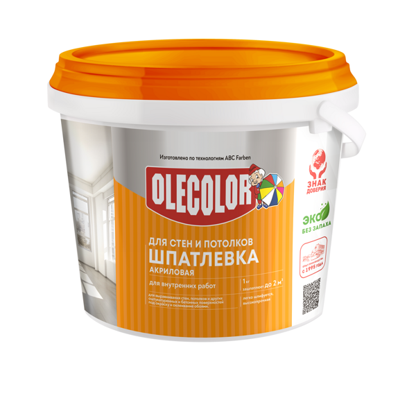 Шпатлевка акриловая для стен и потолков Olecolor