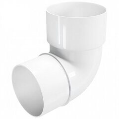 Колено трубы D80 мм 67° RAL 9003 (сигнальный белый)