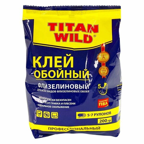 Клей для флизелиновых обоев Titan Wild